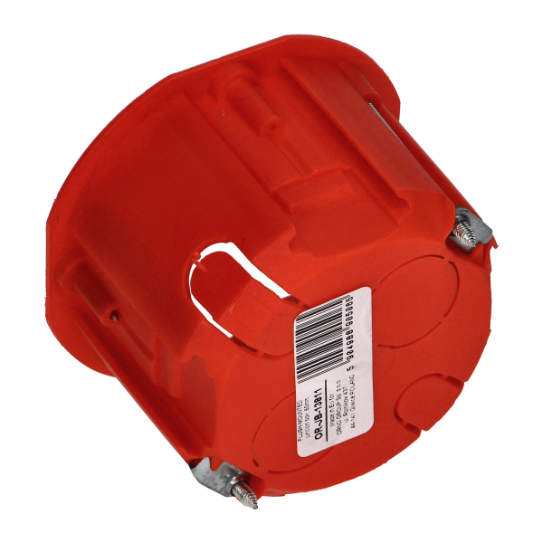 Flush-mounted junction box for plasterboard walls - 60 mm, shallow