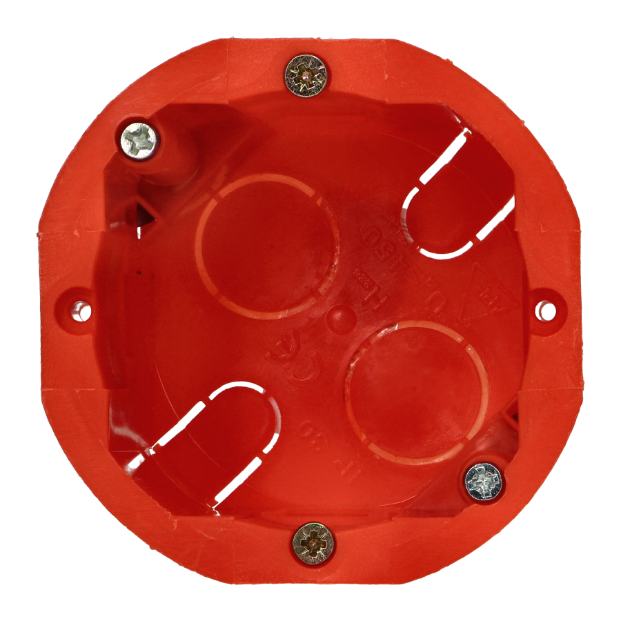 Flush-mounted junction box for plasterboard walls - 60 mm, deep