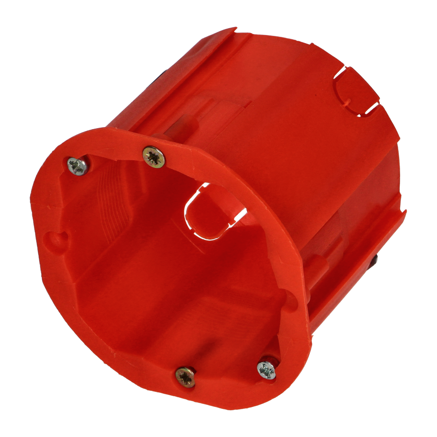 Flush-mounted junction box for plasterboard walls - 60 mm, deep