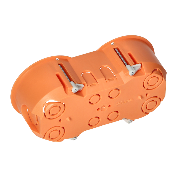 Puszka podtynkowa 60 mm płytka dwukrotna do G/K