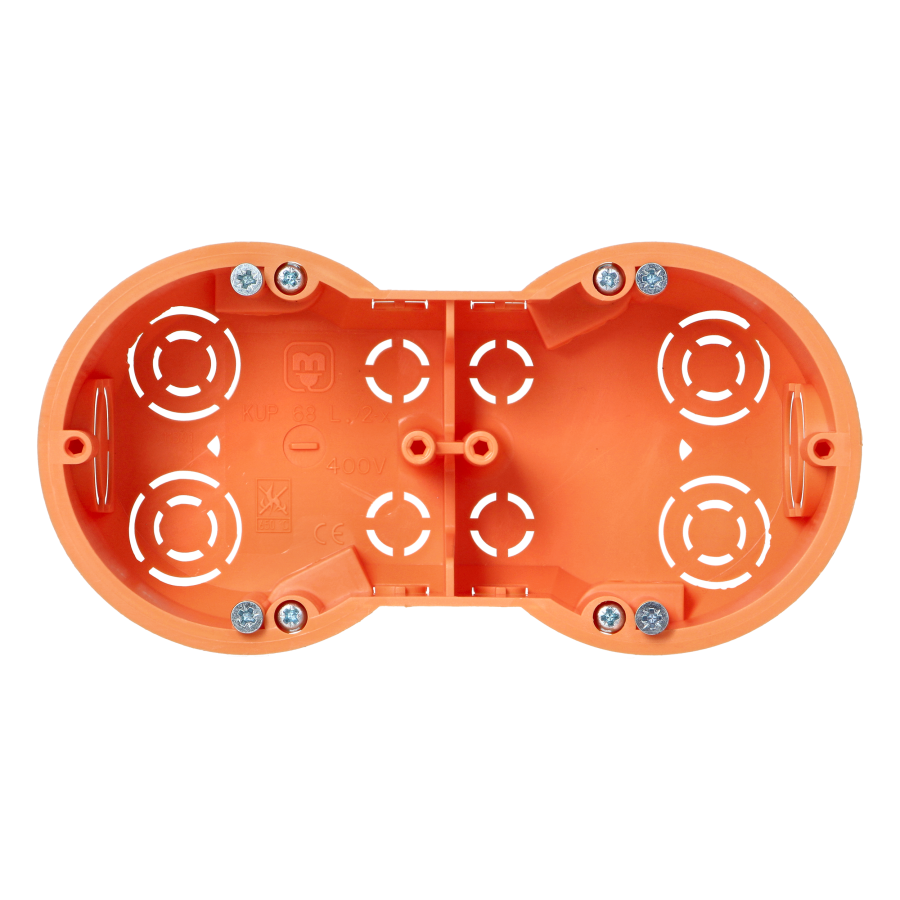 Puszka p/t 60 mm płytka dwukrotna do G/K, 70 sztuk