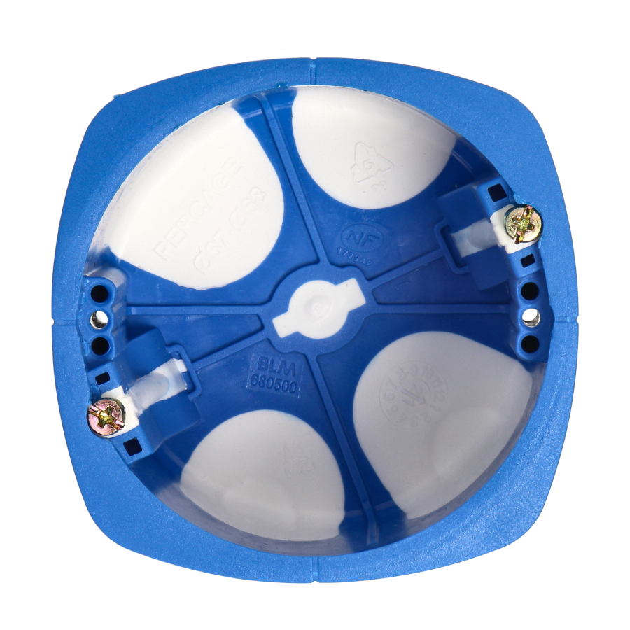 In-wall junction box, windproof, single, 60mm