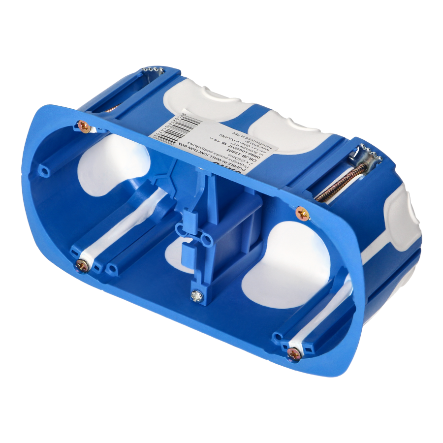 In-wall junction box, windproof, double, 60mm