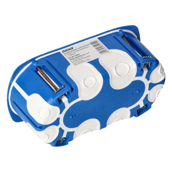 In-wall junction box, windproof, double, 60mm