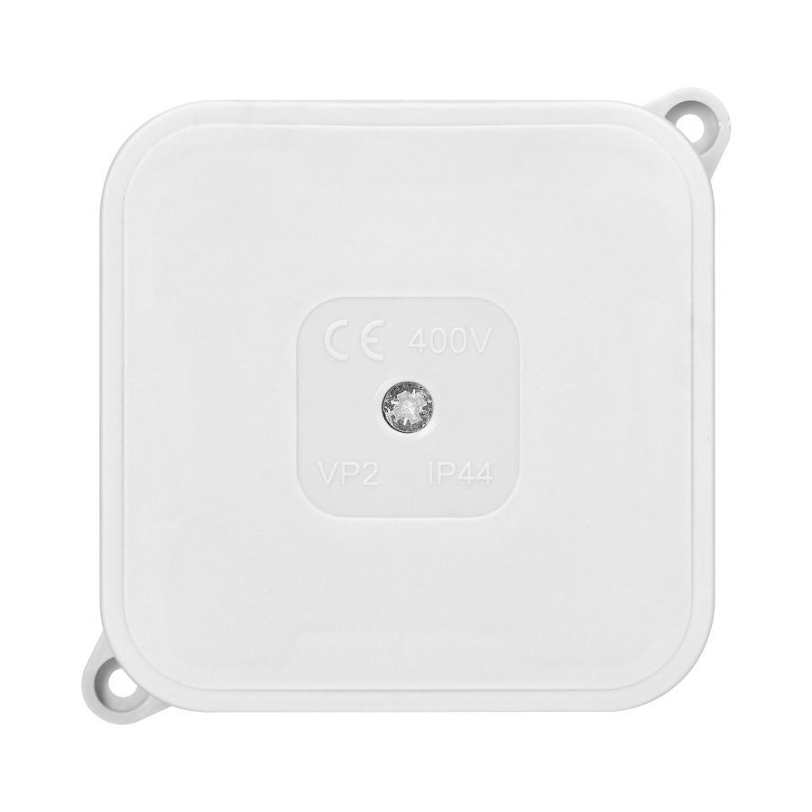 Surface-mounted junction box ECO IP44 400V 4 cable entries 85x85x35mm white