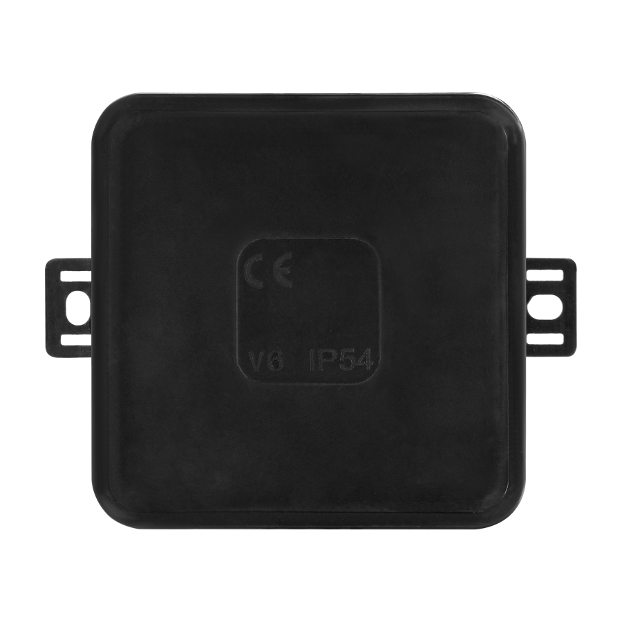 Surface-mounted junction box CLICK IP54 12 cable entries 85x85x41mm black
