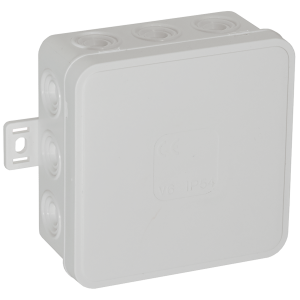 Puszka n/t CLICK, IP54, 12 przepustów, 85x85x41mm, biała, 50 szt.