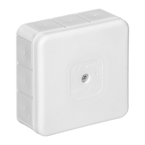 Surface-mounted junction box PRO IP55 400V 12 cable entries 85x85x37mm white