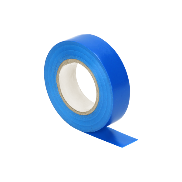 Taśma izolacyjna niebieska, uniepalniona,szerokość 19mm, grubość 0,13mm, 20m długości Taśma izolacyjna niebieska, uniepalniona,szerokość 19mm, grubość 0,13mm, 20m długości