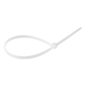 Cable tie, natural color, 2.5mm wide, 150mm long, 100 pcs.