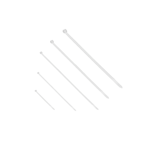 Cable ties set, 100 pcs, natural color