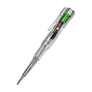 6-in-1 electronic voltage tester, presence test, measurement, induction, continuity, DC polarization, microwave detection, transparent