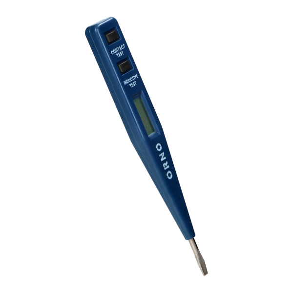 Electronic voltage tester 5in1, presence test, measurement, induction, continuity, DC polarity, blue color Electronic voltage tester 5in1, presence test, measurement, induction, continuity, DC polarity, blue color
