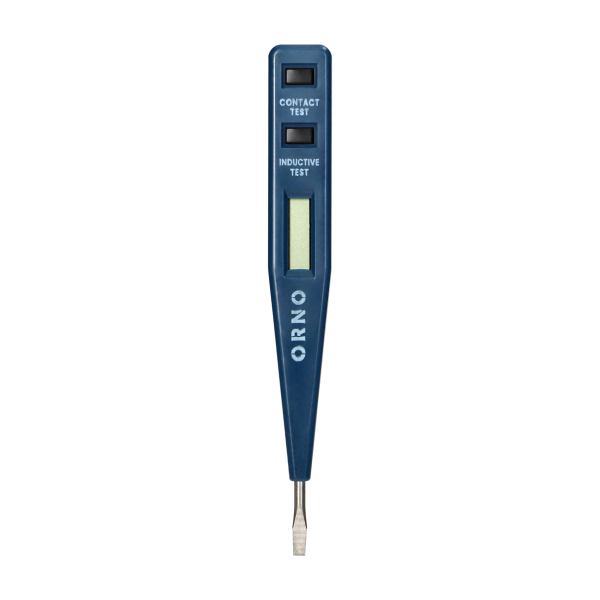 Electronic voltage tester 5in1, presence test, measurement, induction, continuity, DC polarity, blue color Electronic voltage tester 5in1, presence test, measurement, induction, continuity, DC polarity, blue color