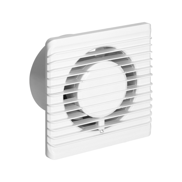 Bathroom fan 100mm, surface-mounted - cord with switch Bathroom fan 100mm, surface-mounted - cord with switch