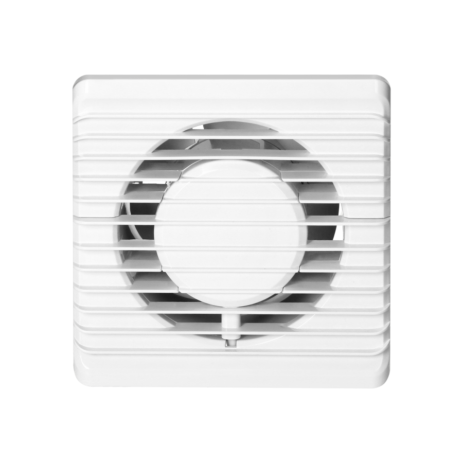 Bathroom fan 100mm, surface-mounted -with timer