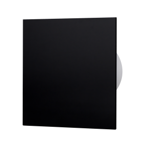 Plexiglass panel for fans and grilles, black