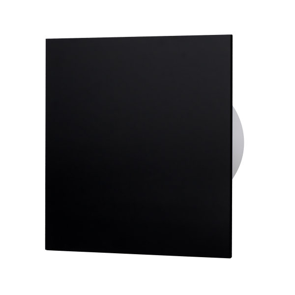 Plexiglass panel for fans and grilles, black
