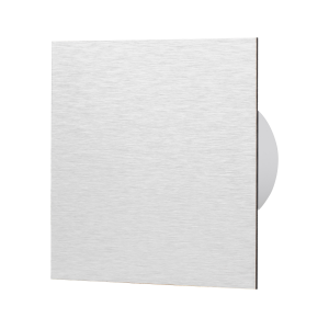 Metal panel for fans and grilles, brushed aluminum