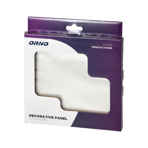 Panel szklany do wentylatorów i kratek, kolor srebrny perła