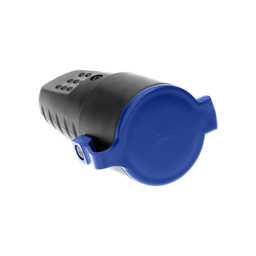 Rubber plug-in socket 2P+Z with grounding