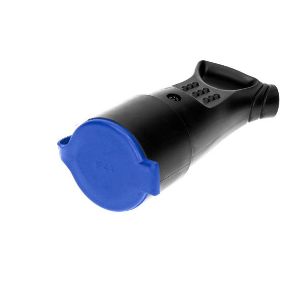 Rubber, plug-in socket with holder