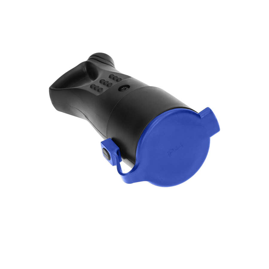 Rubber, plug-in socket with holder