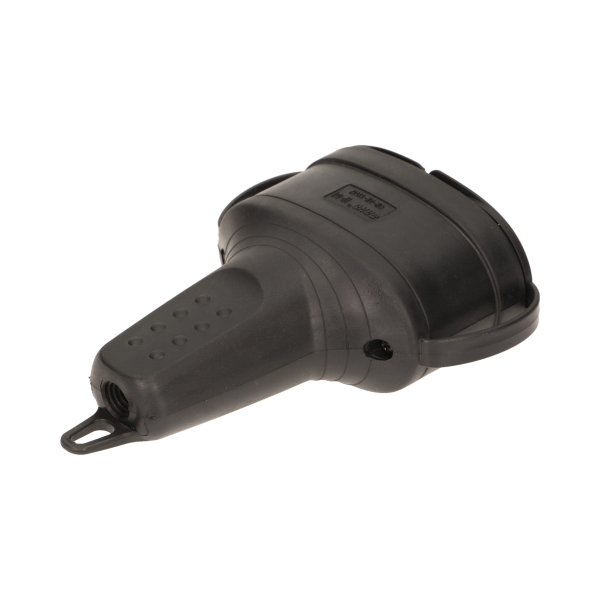 Double rubber plug-in socket with holder