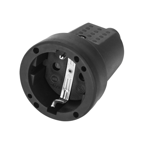 Schuko mini socket, IP44,  16A, 230V