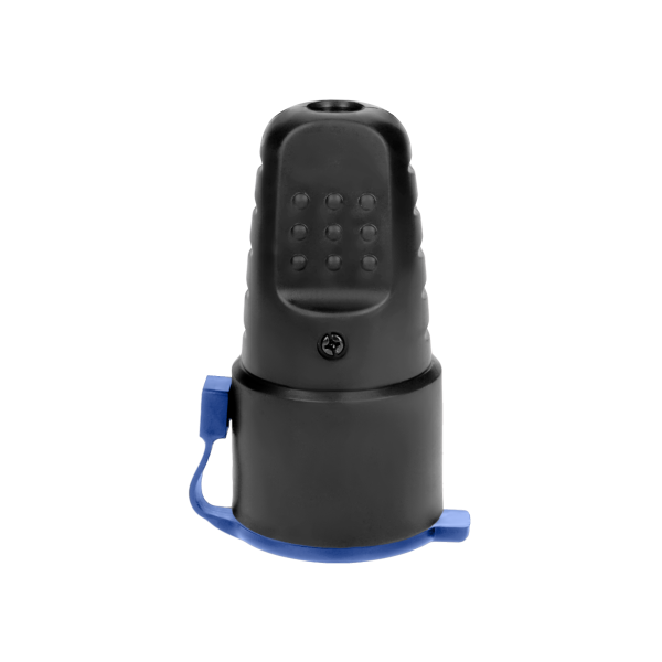 Rubber plug-in socket 2P+Z with grounding, schuko