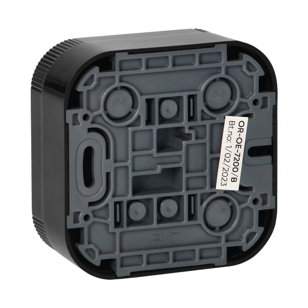 Surface-mounted single-pole switch ToDo IP20, black