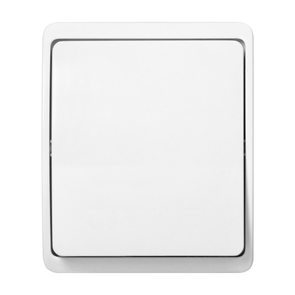 Surface-mounted single-pole switch  AQUATIC IP44 white, 10 pcs