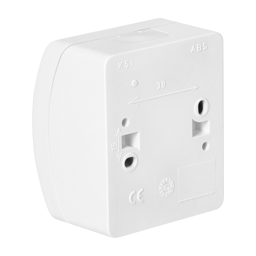 Surface-mounted single-pole switch  AQUATIC IP44 white, 10 pcs