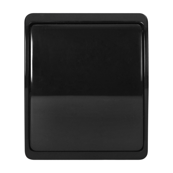 Surface-mounted single-pole switch  AQUATIC IP44 black, 10 pcs.