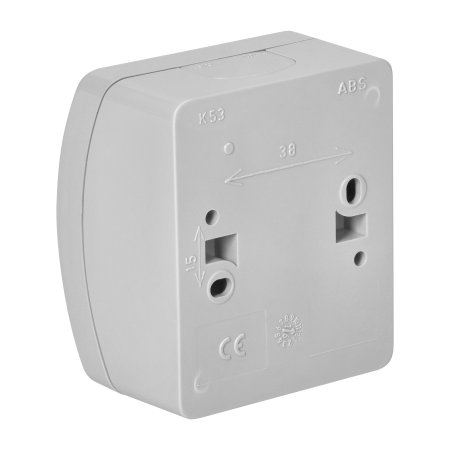 Surface-mounted single-pole switch  AQUATIC IP44 grey-graphite, 10 pcs.