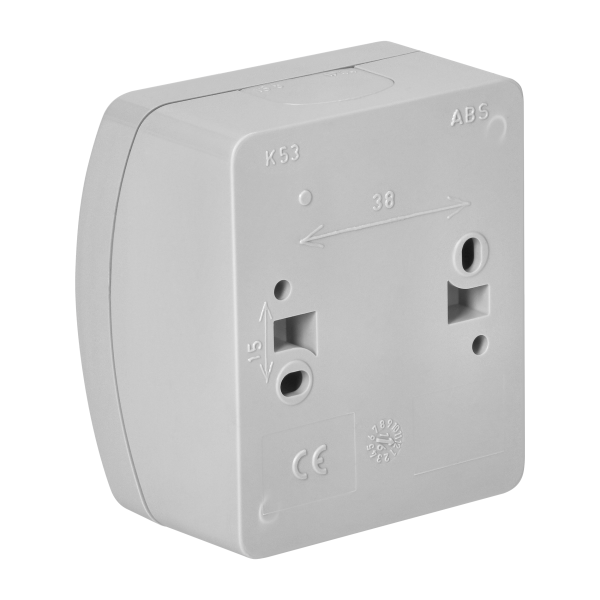 Surface-mounted single-pole switch  AQUATIC IP44 grey-graphite, 10 pcs.