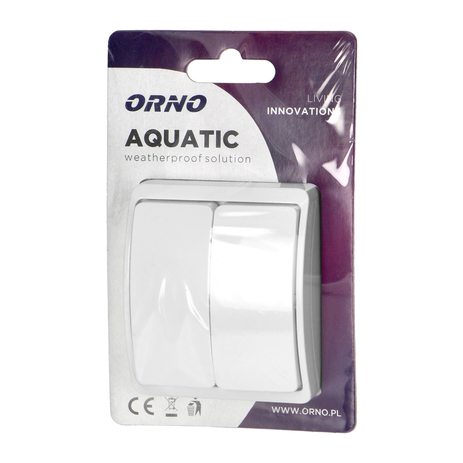 Łącznik świecznikowy n/t AQUATIC, IP44, biały