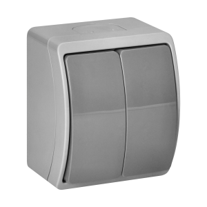 Łącznik świecznikowy n/t AQUATIC, IP44, szaro-grafitowy