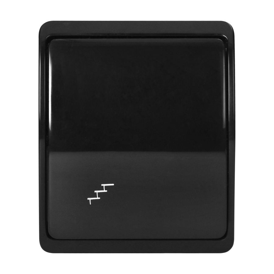 Surface-mounted three-way switch  AQUATIC IP44 black