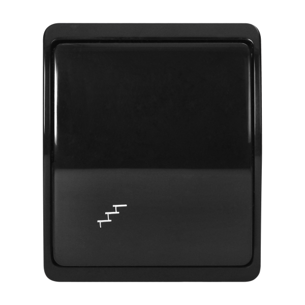 Surface-mounted three-way switch  AQUATIC IP44 black