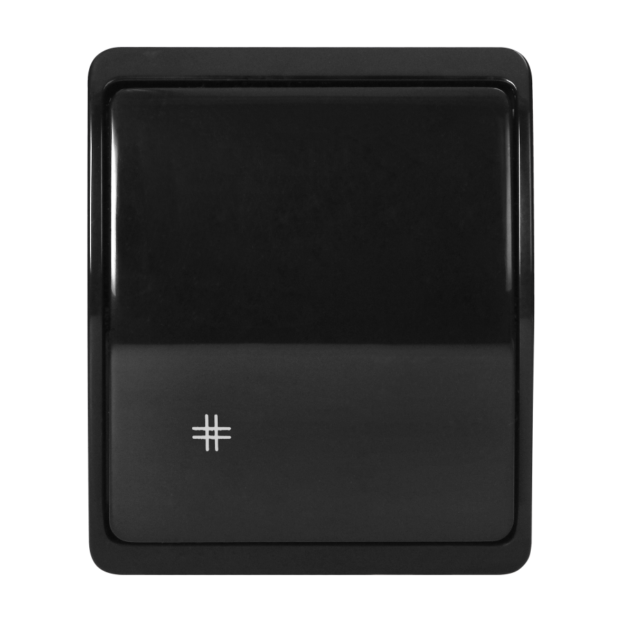 Surface-mounted four-way switch  AQUATIC IP44 black