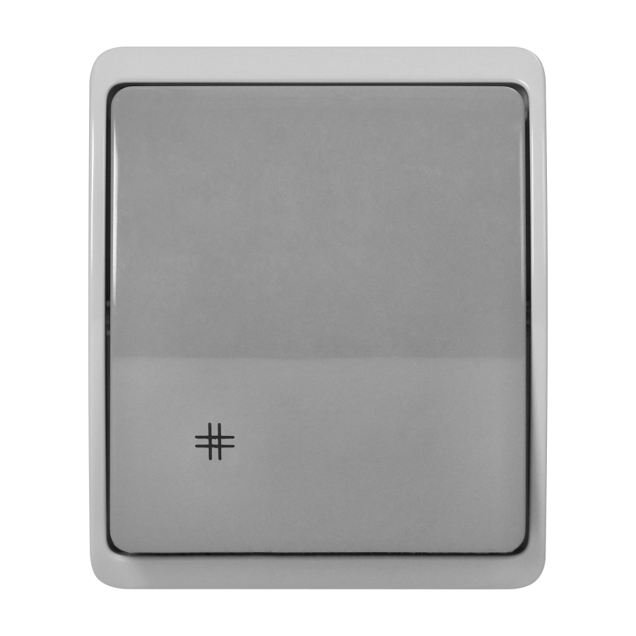 Surface-mounted four-way switch  AQUATIC IP44 grey-graphite