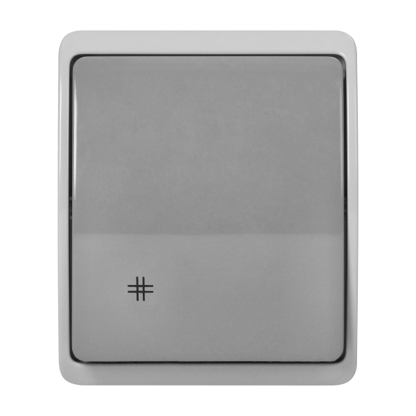 Surface-mounted four-way switch  AQUATIC IP44 grey-graphite