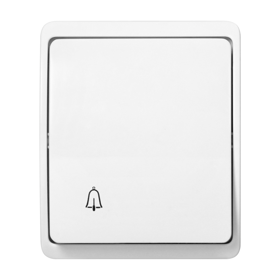 Surface-mounted doorbell button AQUATIC IP44 white