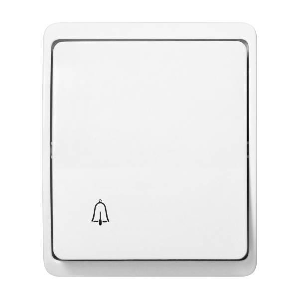 Surface-mounted doorbell button AQUATIC IP44 white