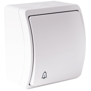 Przycisk dzwonek n/t AQUATIC, IP44, biały, 10 szt.