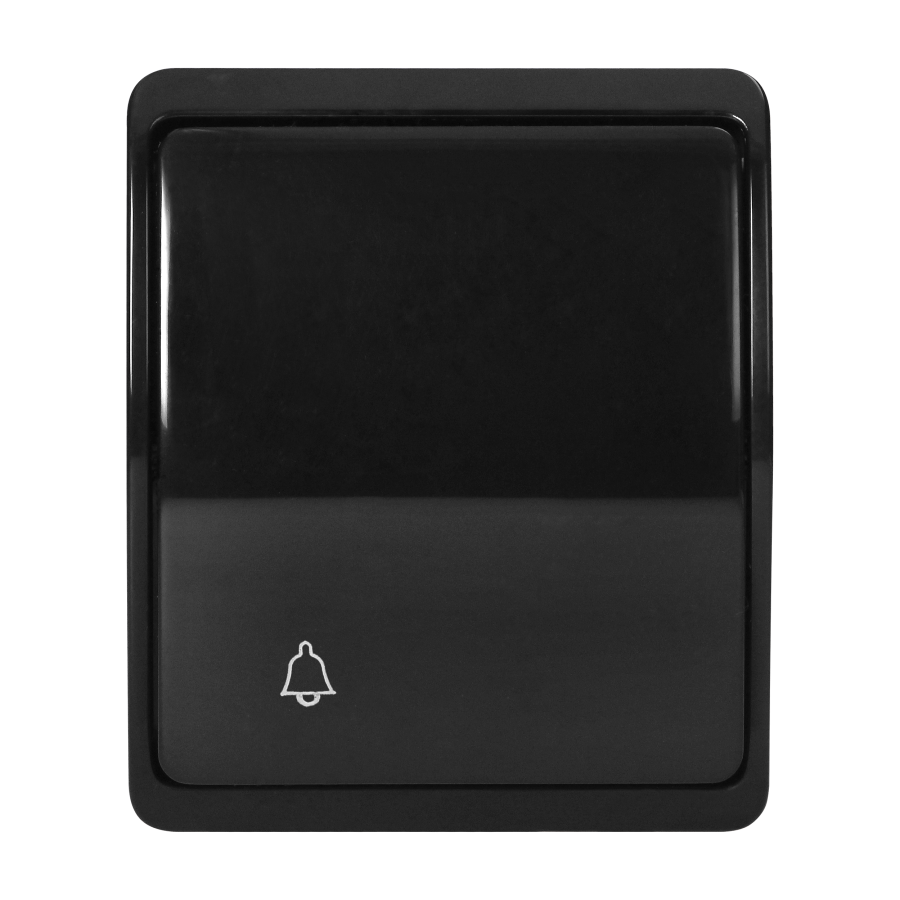Surface-mounted doorbell button AQUATIC IP44 black