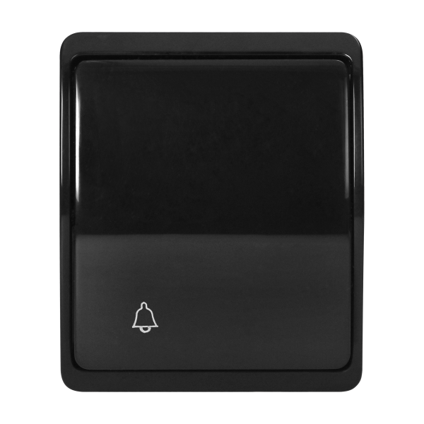 Surface-mounted doorbell button AQUATIC IP44 black