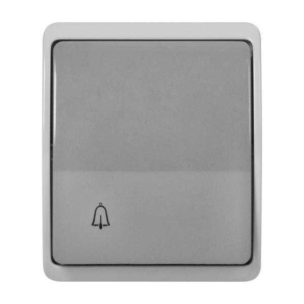 Surface-mounted doorbell button AQUATIC IP44 grey-graphite