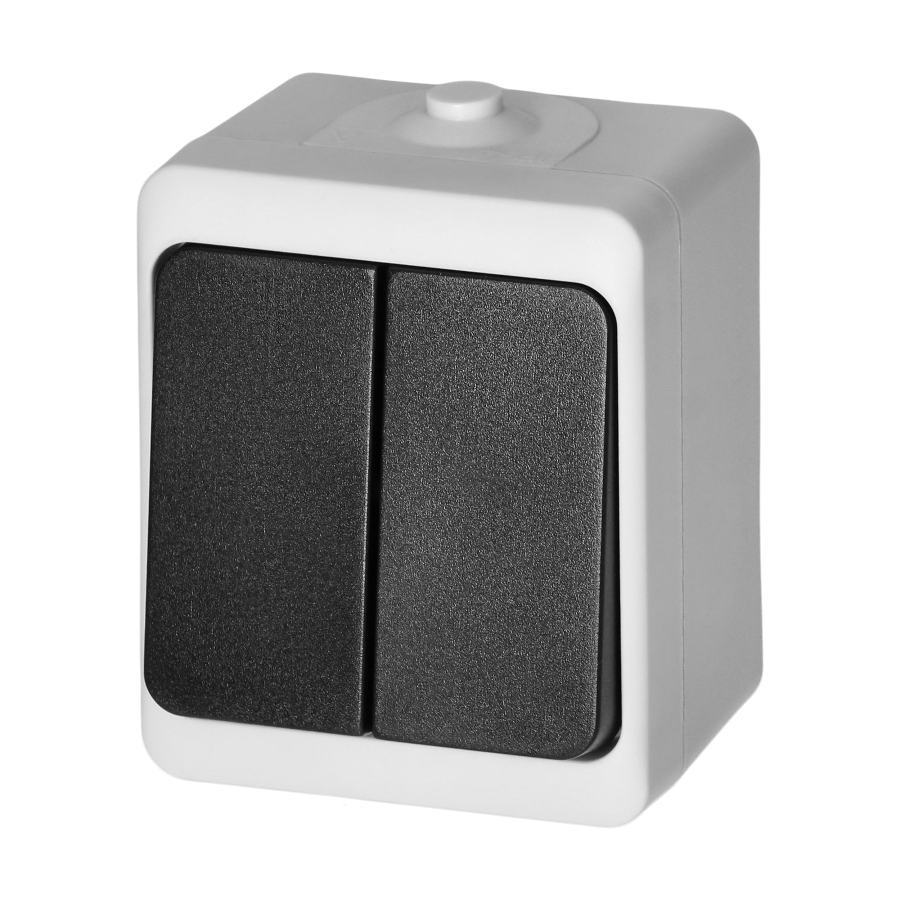 Łącznik świecznikowy AQUATIC MINI IP 54 biało-czarny